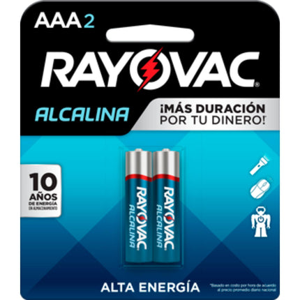 BLISTER DE PILAS ALCALINAS AAA DE 2 UNID