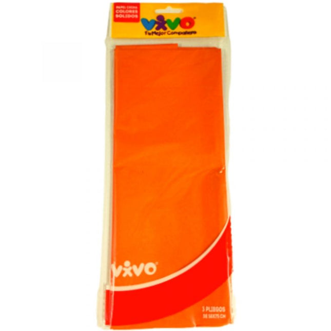 PAPEL CHINA NARANJA 1/3 T8015 VIVO