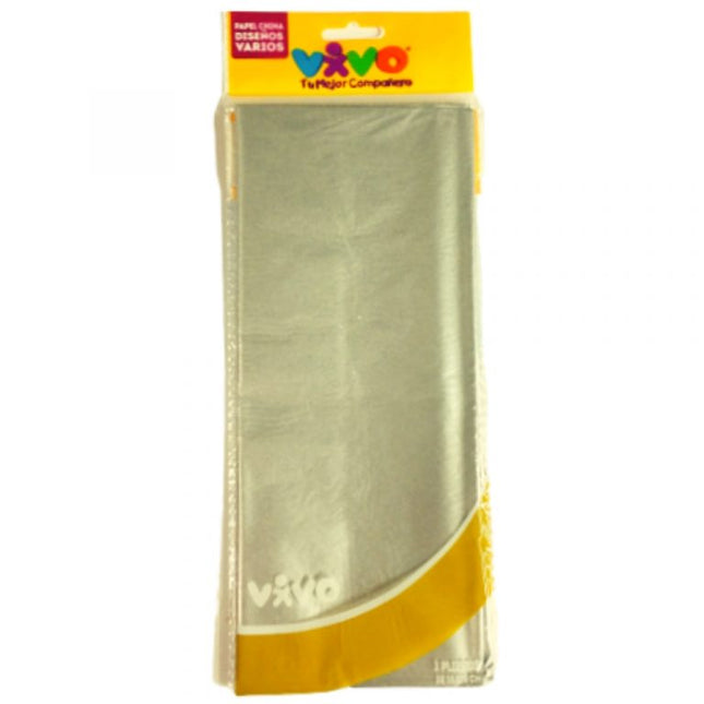 PAPEL CHINA PLATA 1/3 MG-36 VIVO