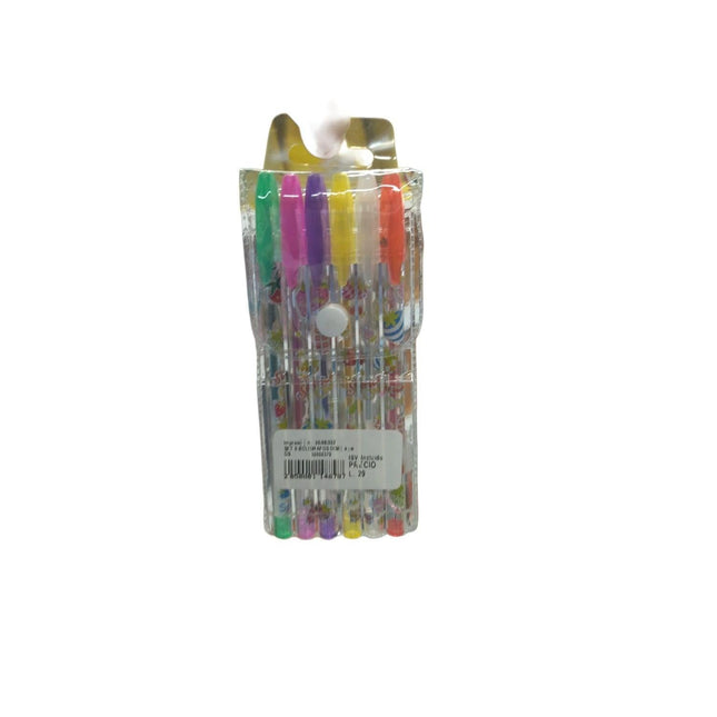SET 6 BOLIGRAFOS DISEÑOS