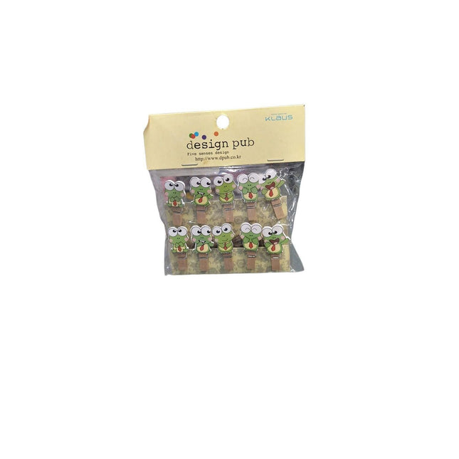 GANCHO DE MADERA 10PC SAPITOS