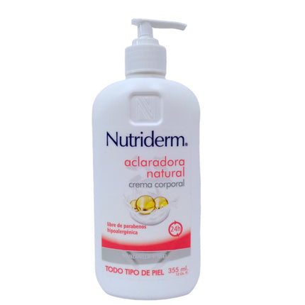 CREMA ACLARADORA NATURAL 12 ONZ NUTRIDER