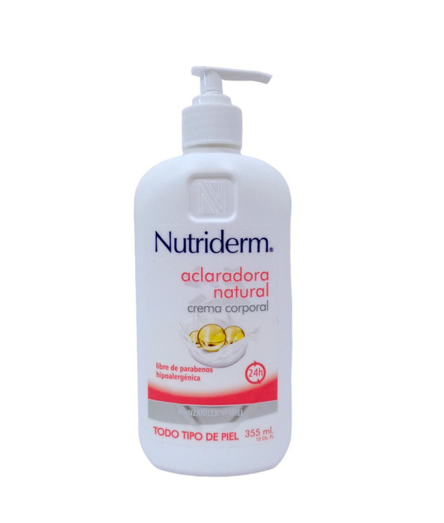 CREMA ACLARADORA NATURAL 12 ONZ NUTRIDER