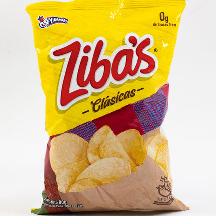 ZIBA´S PAPITAS CLÁSICAS 80G 24'S
