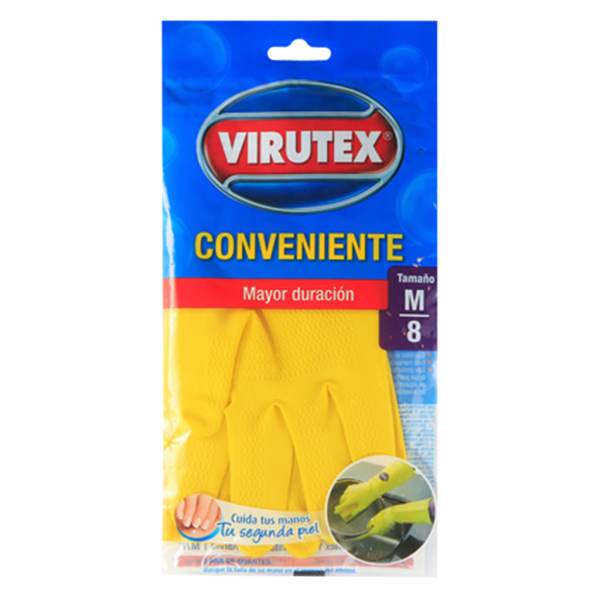 VIRUTEX GUANTE CONVENIENTE MEDIANO 4X6ud