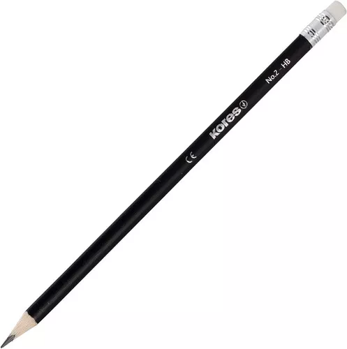 LAPIZ GRAFITO 2HB NEGRO TRI. KORES