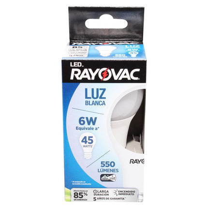 BOMBILLO ROV LED 6W LUZ BLANCA UND