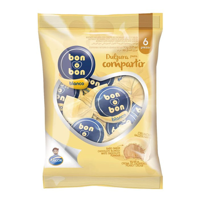 BON O BON BOLSA BLANCO 5X15GR